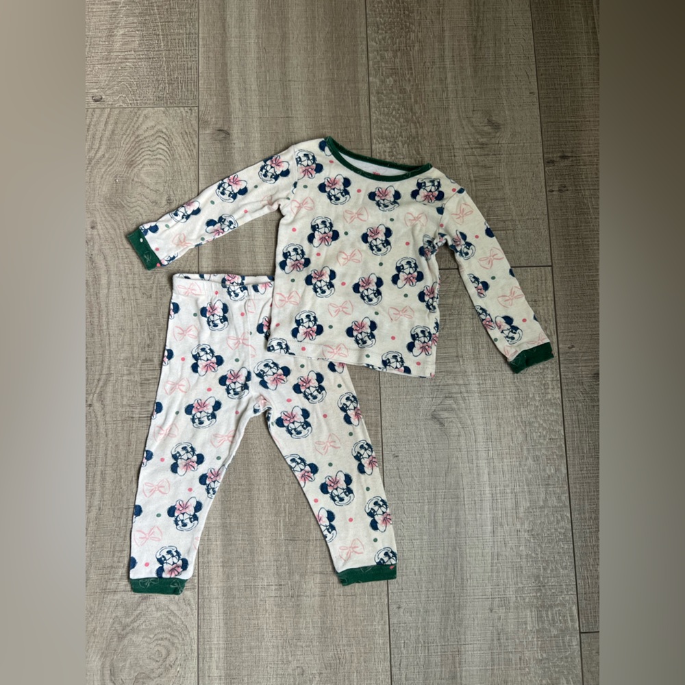 Disney Minnie Mouse Kids Pajama Set - Size 2T